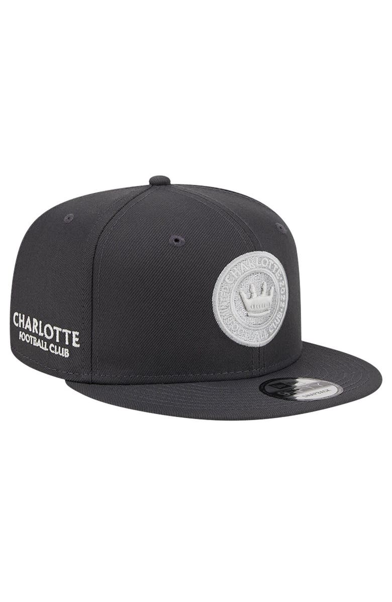New Era Men's New Era Charcoal Charlotte FC Minted 9FIFTY Snapback Hat, Main, color, Charcoal