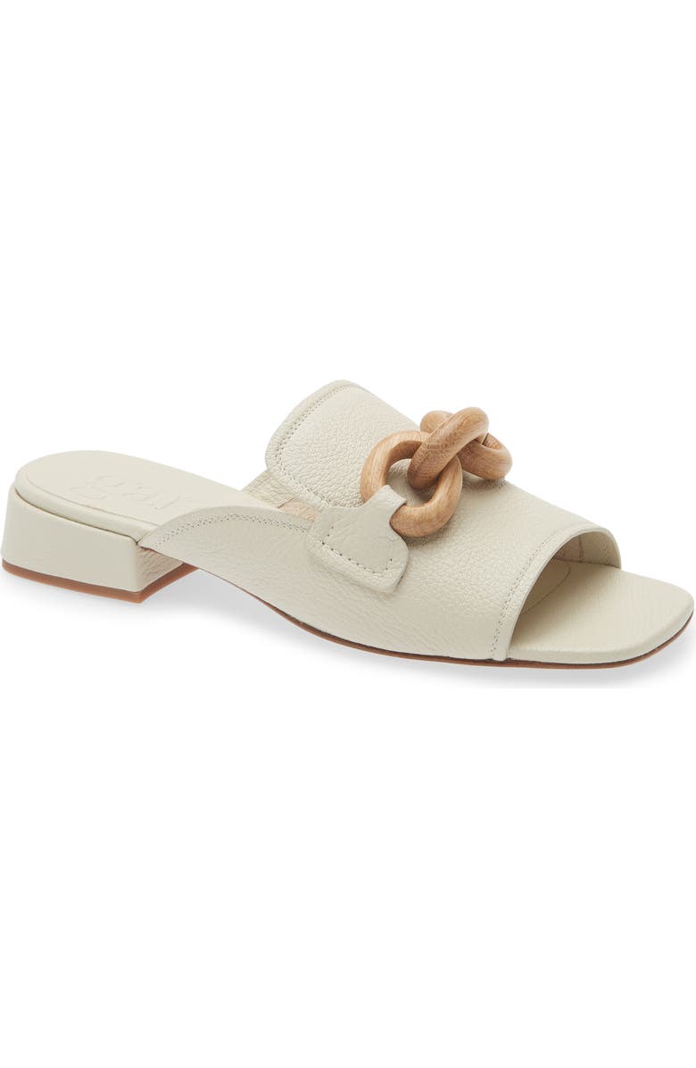 Pedro Garcia Enna Slide Sandal, Main, color, Ivory Petitgrain Oak