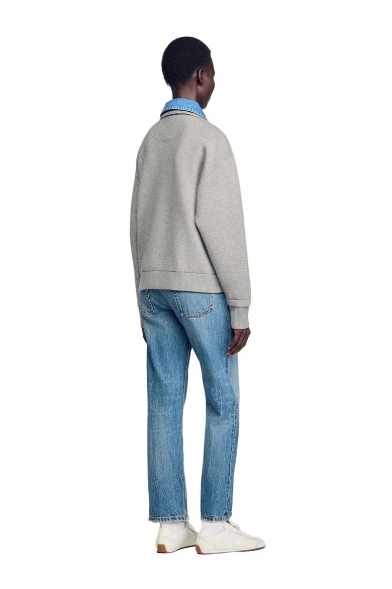2-in-1 zip cardigan, Alternate, color, Grey