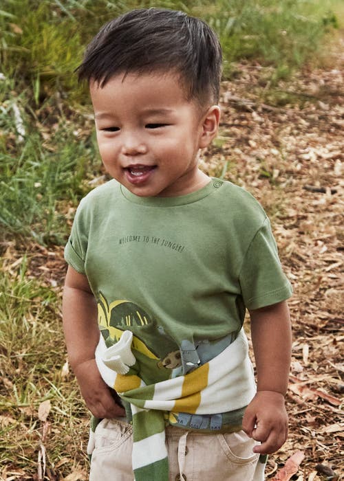 Mayoral Jungle Safari T-shirt In Sage