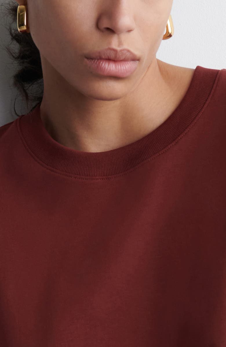 COS TVP Krystal Organic Cotton T-Shirt, Alternate, color, Red Dark