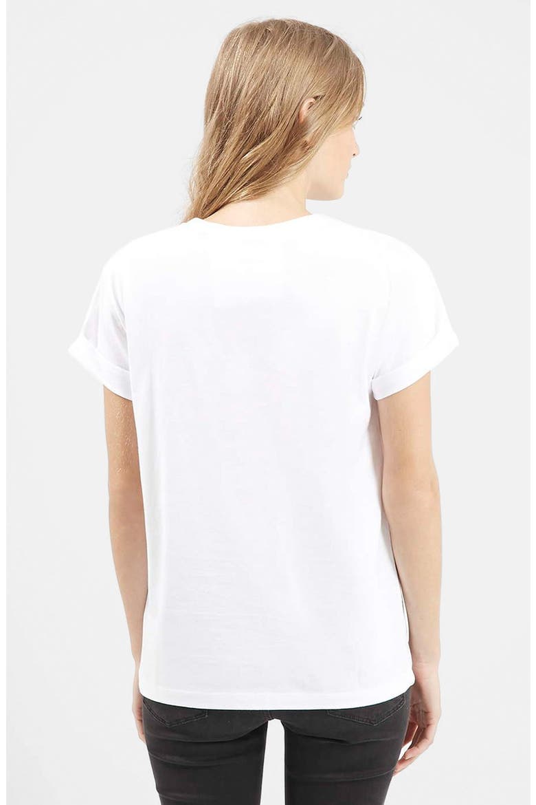 'Sorry I'm Late' Short Sleeve Tee, Alternate, color, WHITE