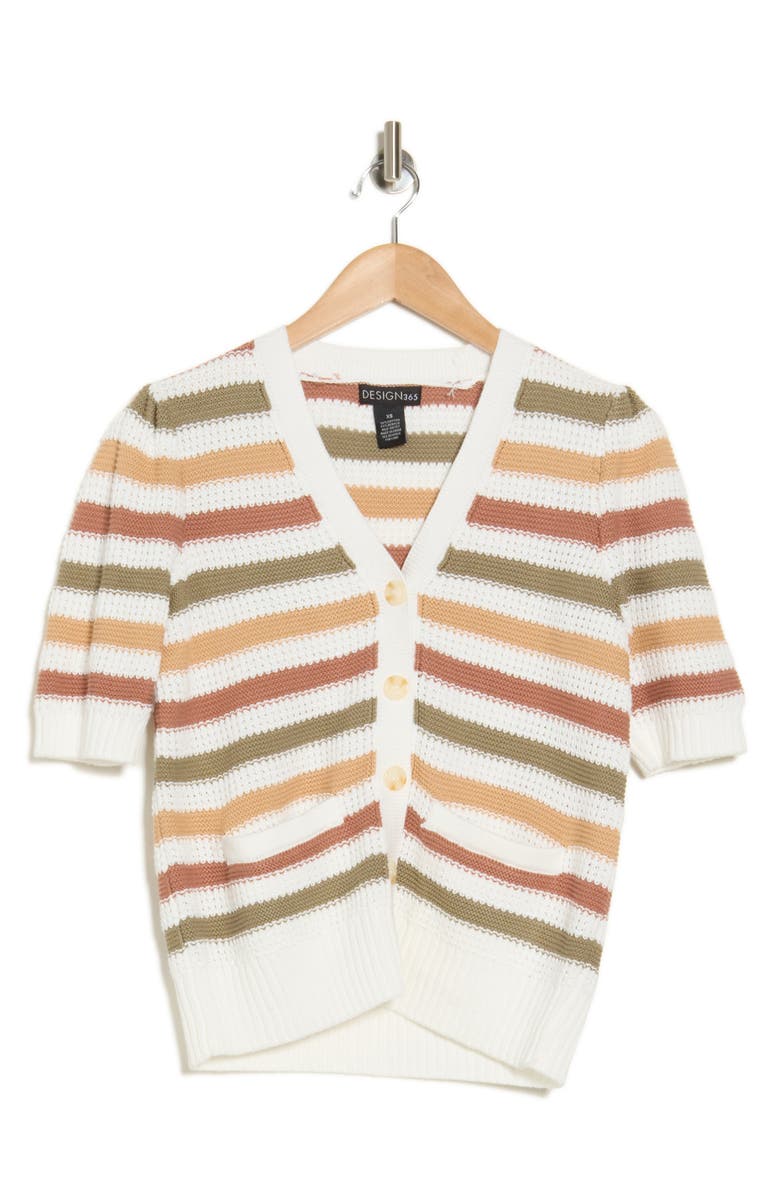 Striped Textured Cardigan