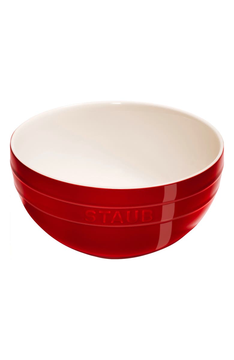 Staub 2-Piece Ceramic Nested Mixing Bowl Set, Alternate, color, Cherry