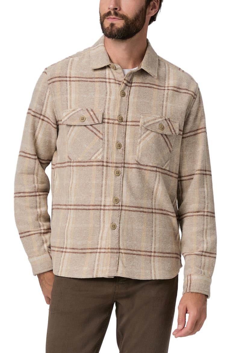 Seymore Brushed Cotton Overshirt, Main, color, RUSTIC PLAID