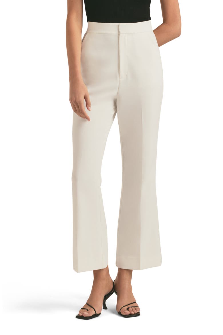The Phoebe Crop Flare Pants, Main, color, IVORY