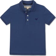 Hope & Henry Kids' Organic Short Sleeve Knit Pique Polo Shirt