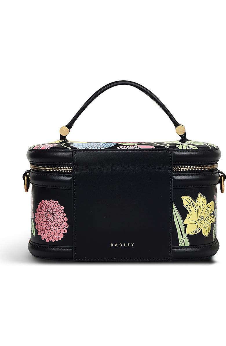 Radley Small Royal Horticultural Society Zip Around Crossbody Bag, Alternate, color, Black