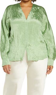 Vince Double V-Neck Blouse