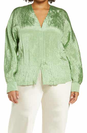 Double V-Neck Blouse