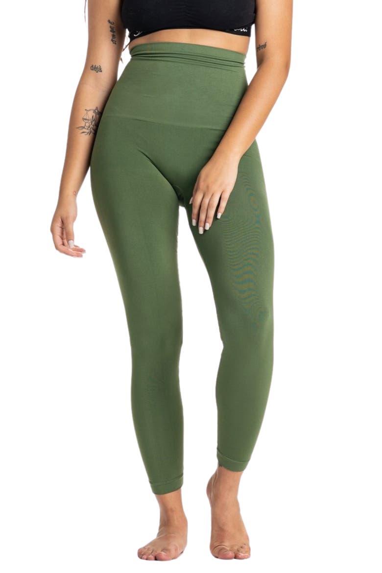 Snapback Postpartum Leggings, Main, color, OLIVE