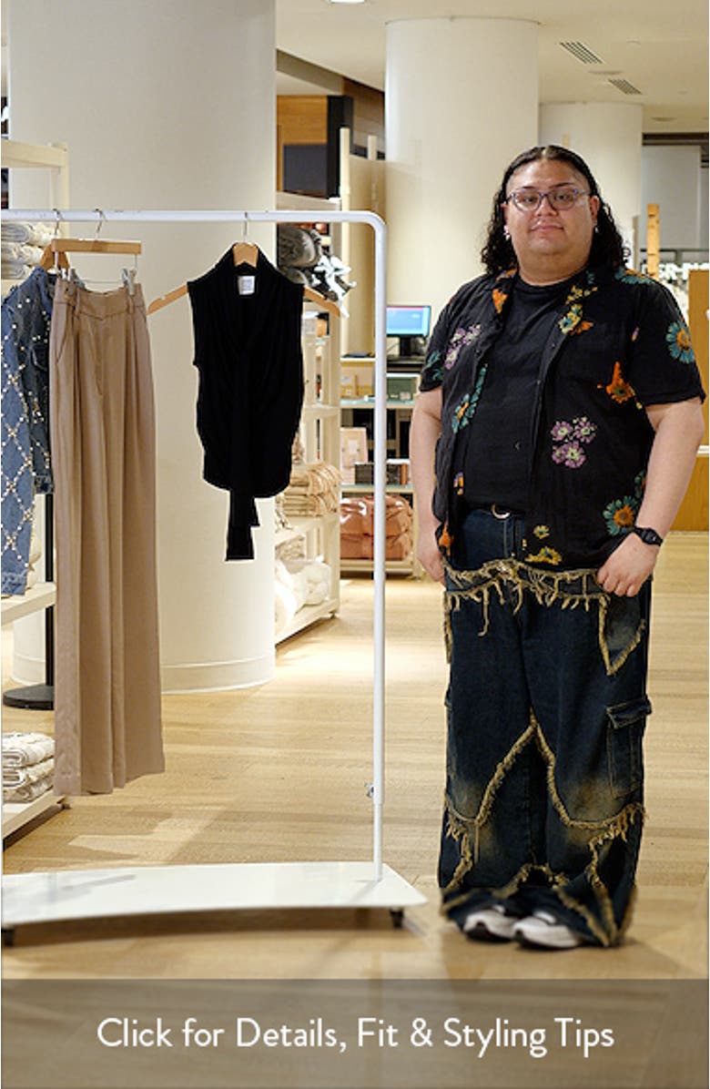 Rani Ruched Tie Neck Sleeveless Top, sales video thumbnail