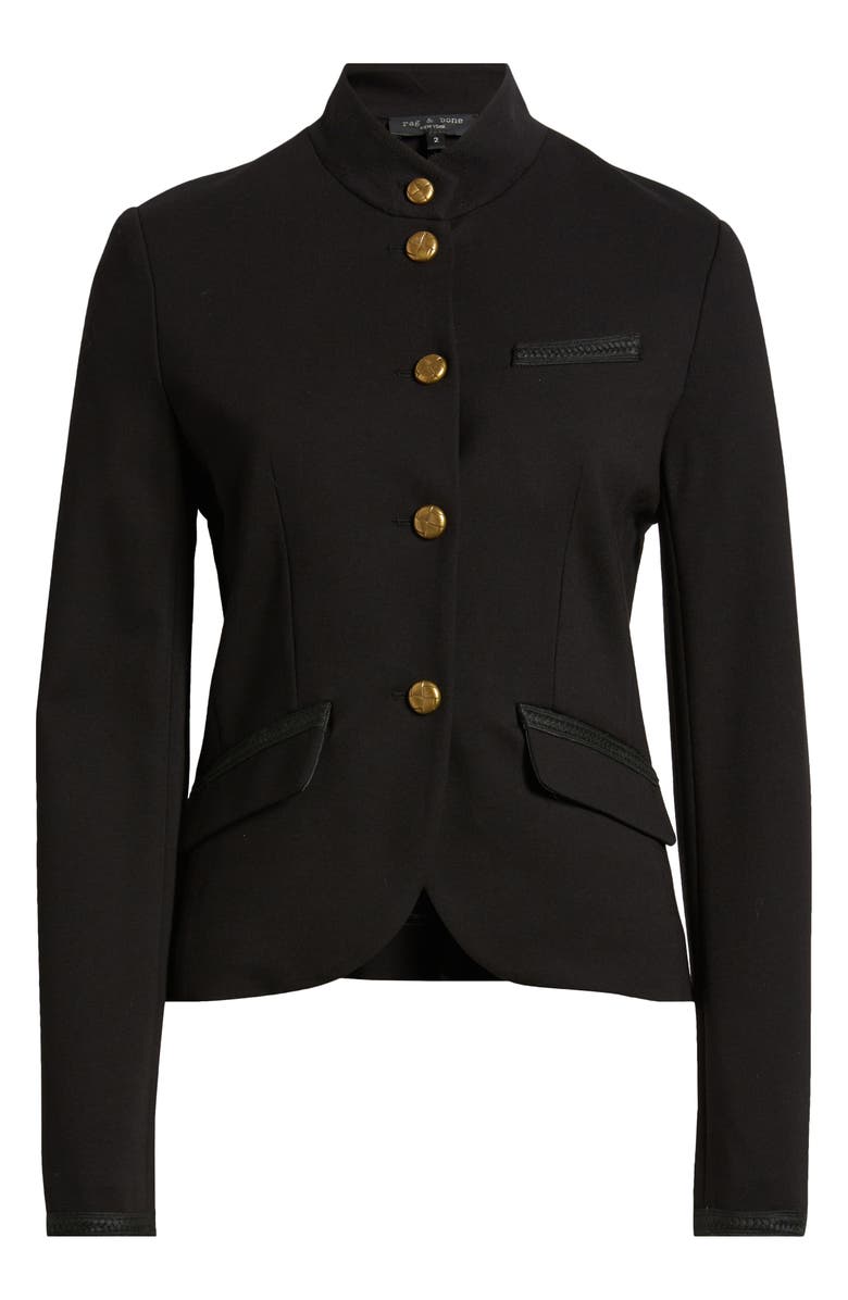 rag & bone Braid Detail Crop Blazer, Alternate, color, 