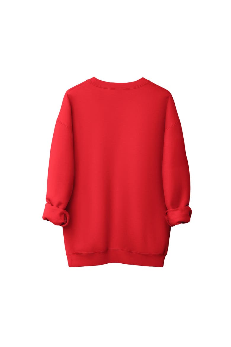 The Beautiful Game Varsity Sweatshirt, Alternate, color, Red