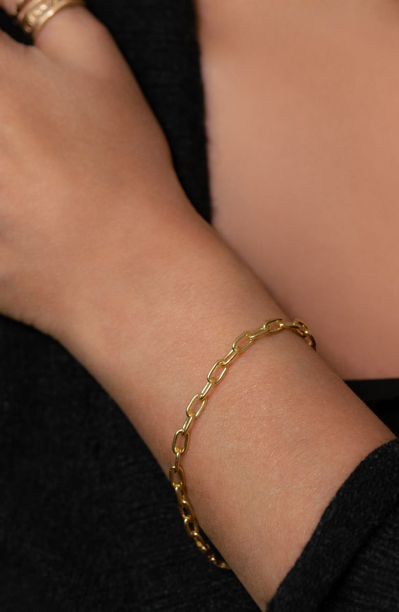 Stephanie Windsor 14K Gold Oval Link Chain Bracelet, Alternate, color, 