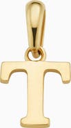 Oradina 14K Gold My Letter Initial Pendant Charm