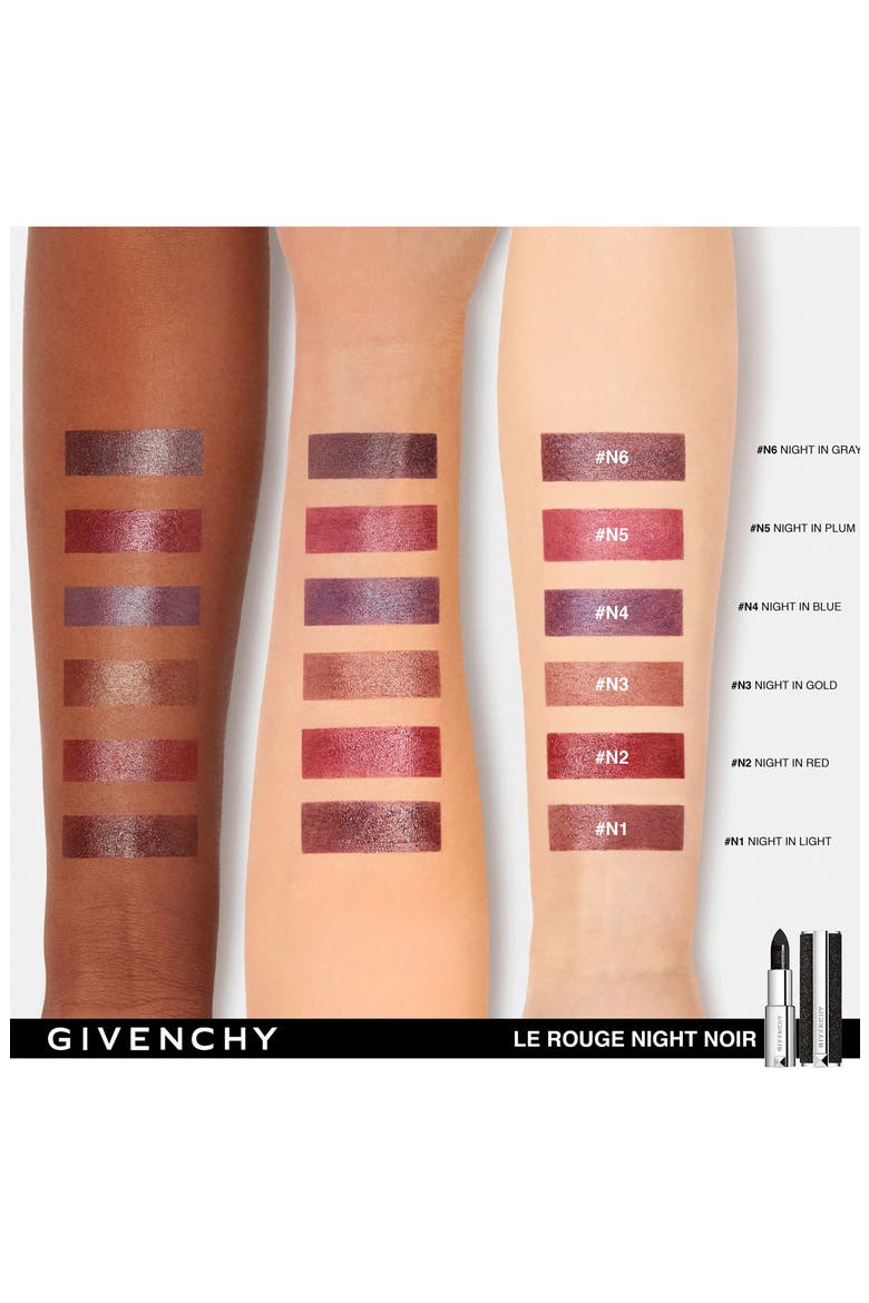 Le Rouge Night Noir Sheer Sparkling Lipstick, Alternate, color, 1 NIGHT LIGHT