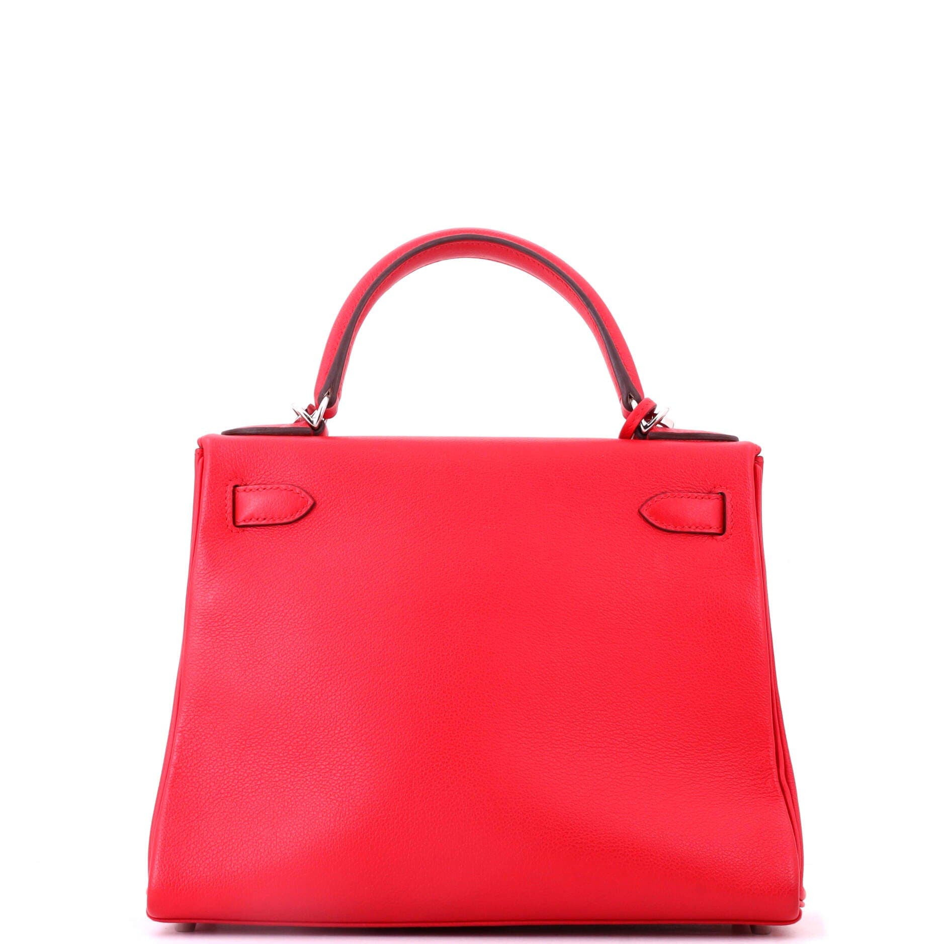 Kelly Handbag Verso Evercolor with Palladium Hardware 28, Alternate, color, Red