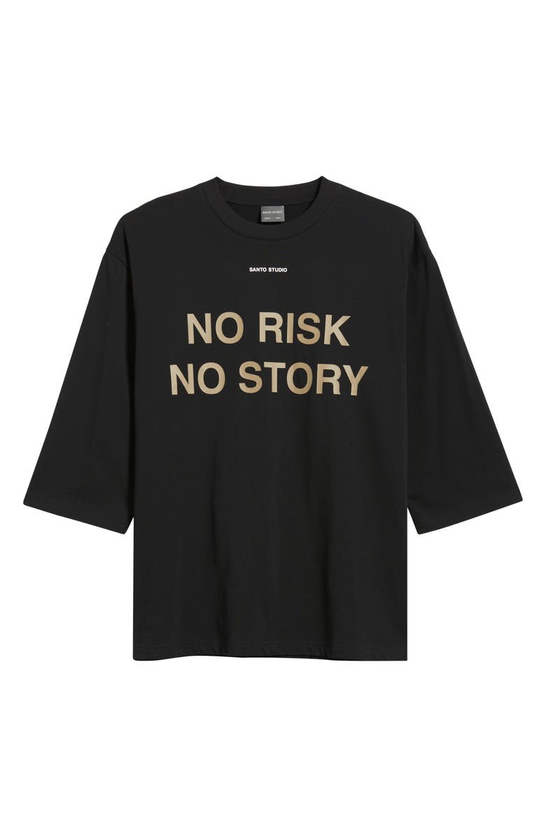 SANTO STUDIO No Risk No Story Oversize Graphic T-Shirt, Alternate, color, 