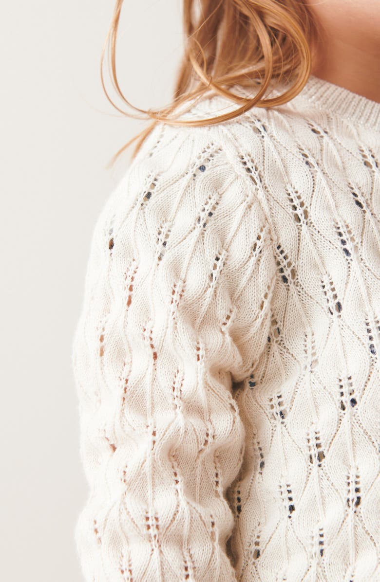 NEXT Kids' Pointelle Cotton Cardigan, Alternate, color, 