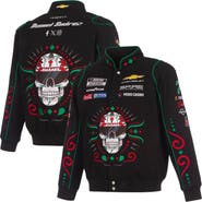 JH DESIGN Men's JH Design Black Daniel Suarez 2026 Sugar Skull Full-Snap Twill Racing Jacket