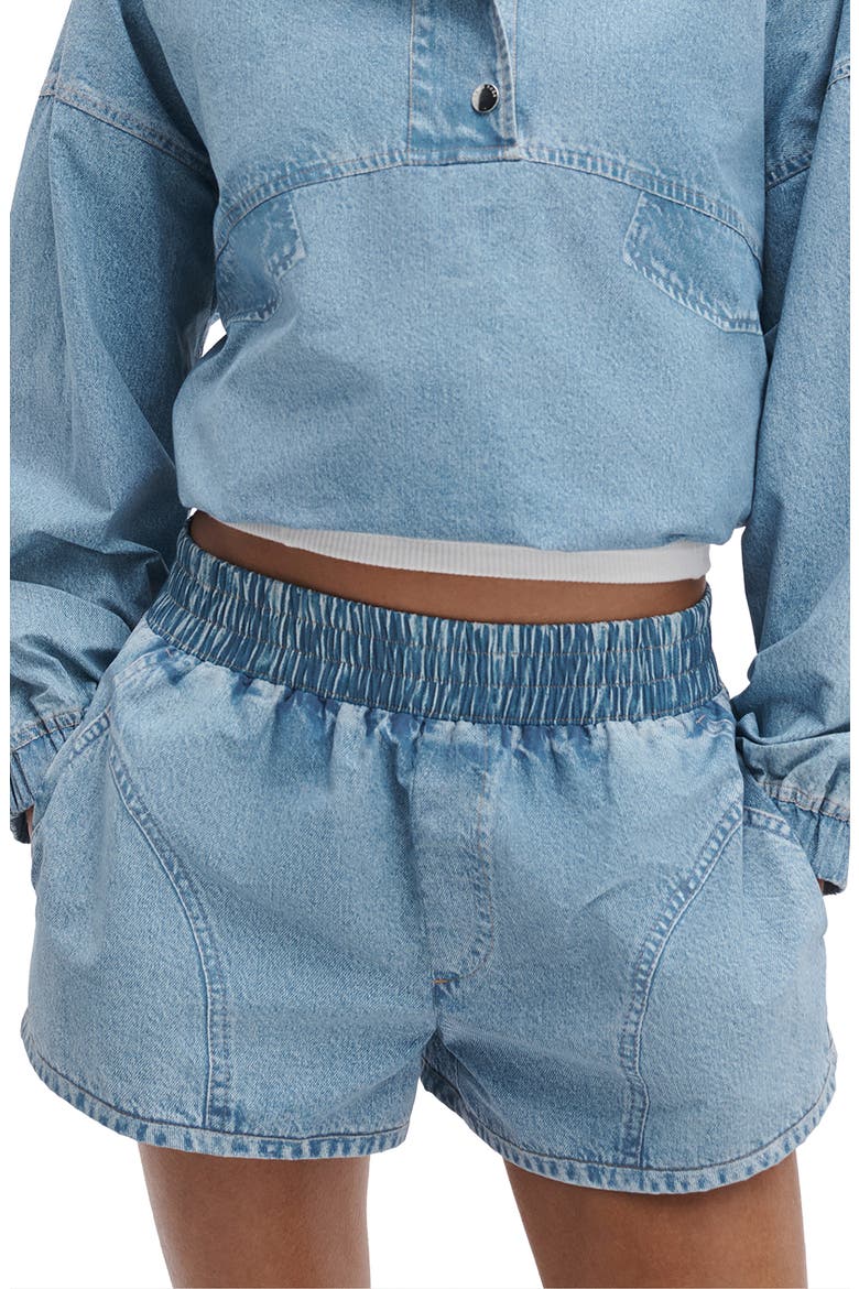 rb Miramar Flyweight Trompe l'Oeil Faux Denim Shorts, Alternate, color, SHALER