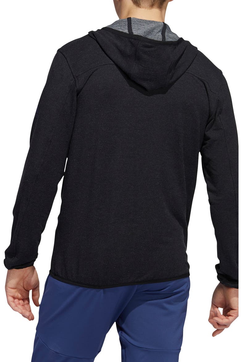 City Studio Fleece Full Zip Hoodie, Alternate, color, BLACK