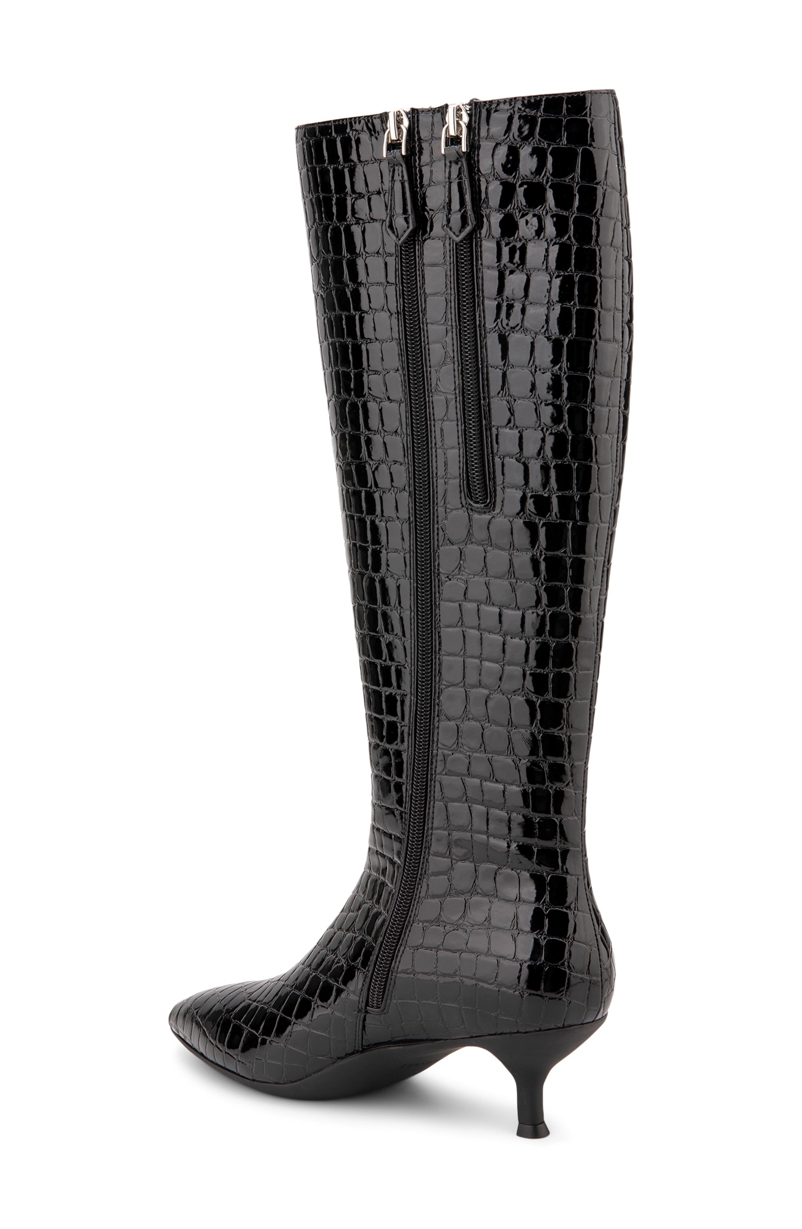 Aerosoles Loano Knee High Boot, Alternate, color, Black Jelly Croco