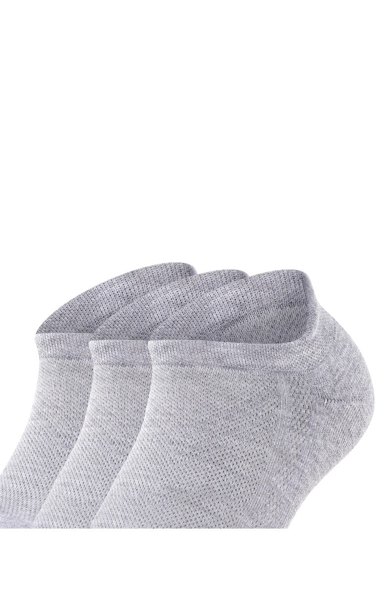 Falke Cool Kick 3-Pack Sneaker Socks, Alternate, color, Light Grey Melange