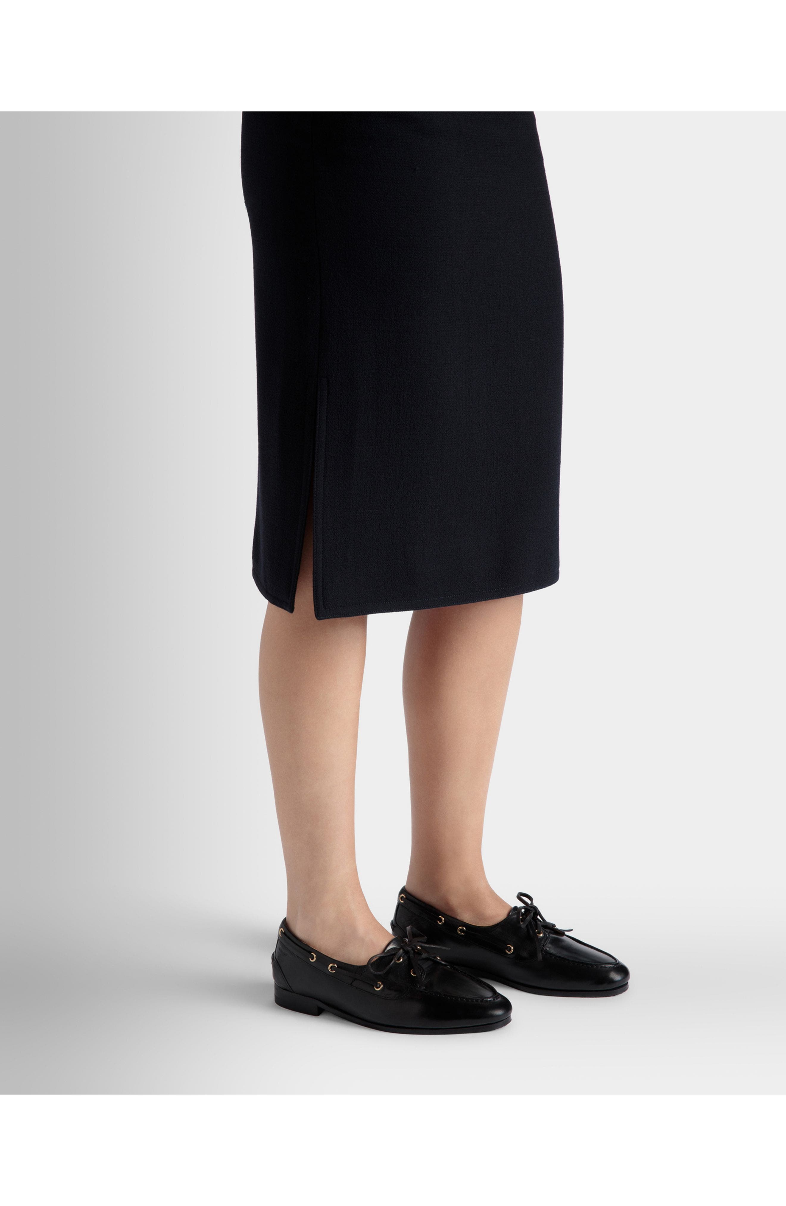 Bally Plume Moccasin in Dark Leather, Alternate, color, Black