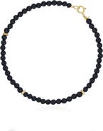 The Lovery Fine Jewelry Onyx Round Bead Bracelet