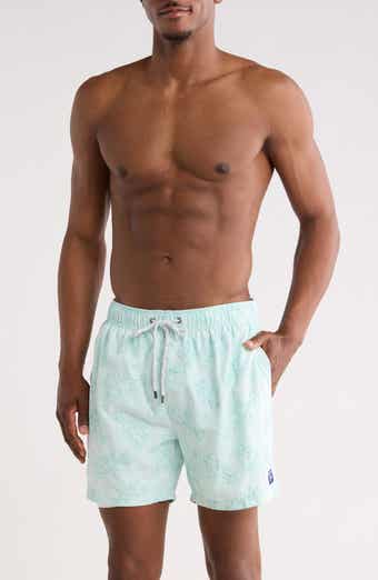 Embroidered Lobster Volley Swim Trunks
