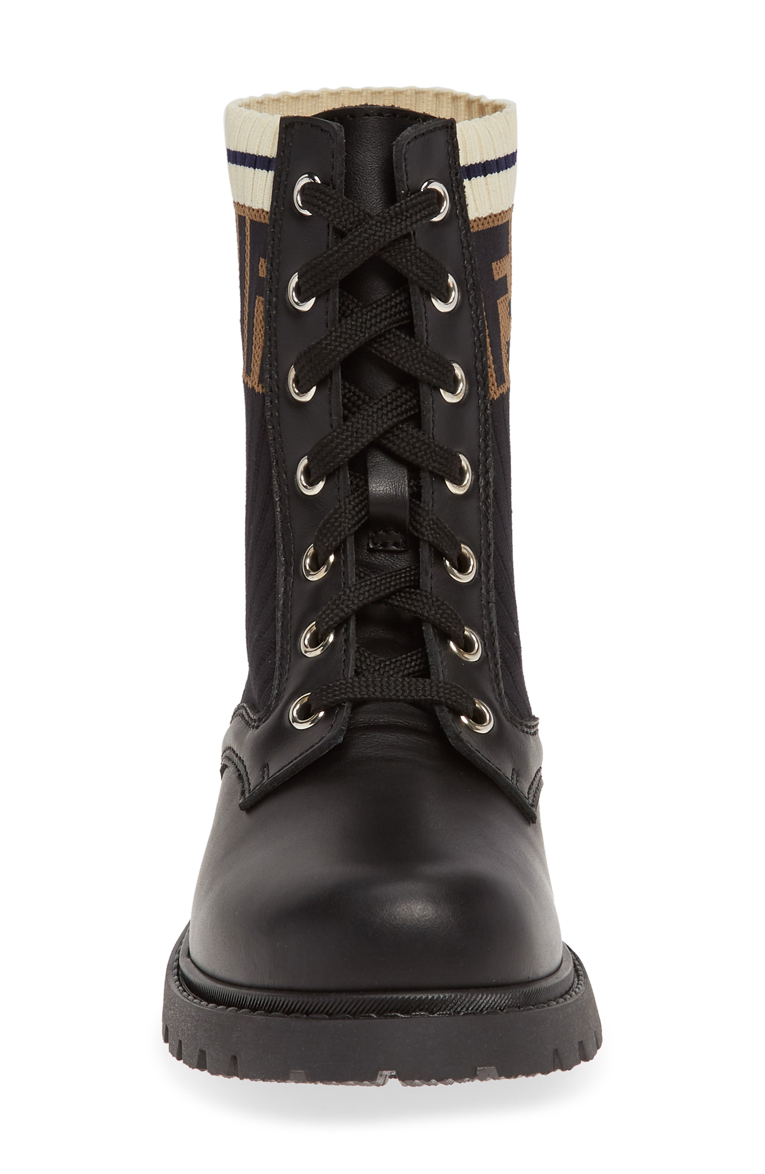 Fendi Lace-Up Boot, Alternate, color, 
