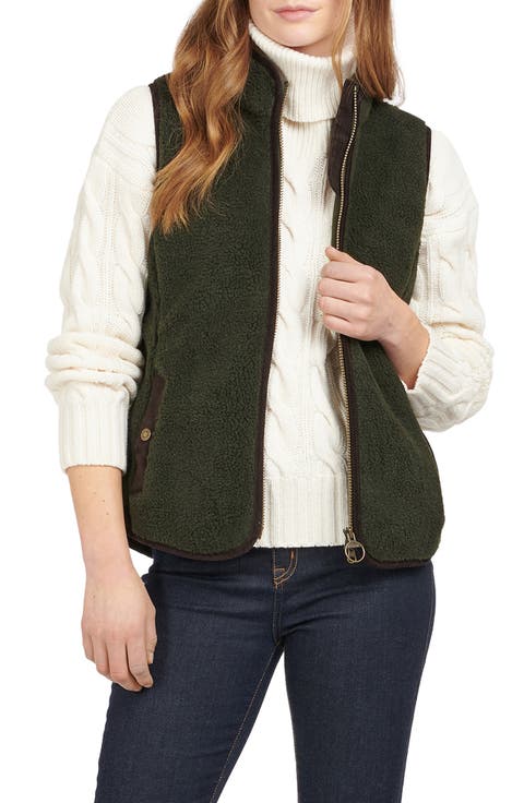 Burford Corduroy Trim Fleece Vest