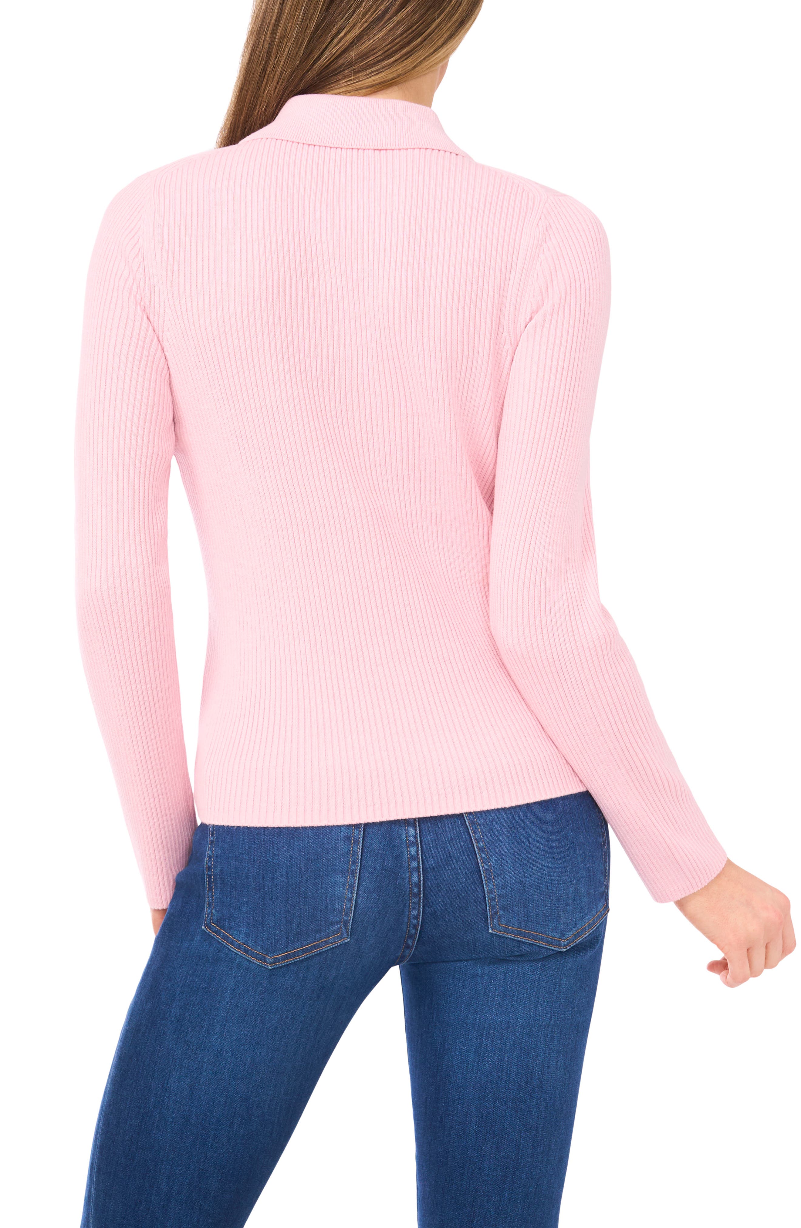 Jalia Rib Polo Sweater - image 4
