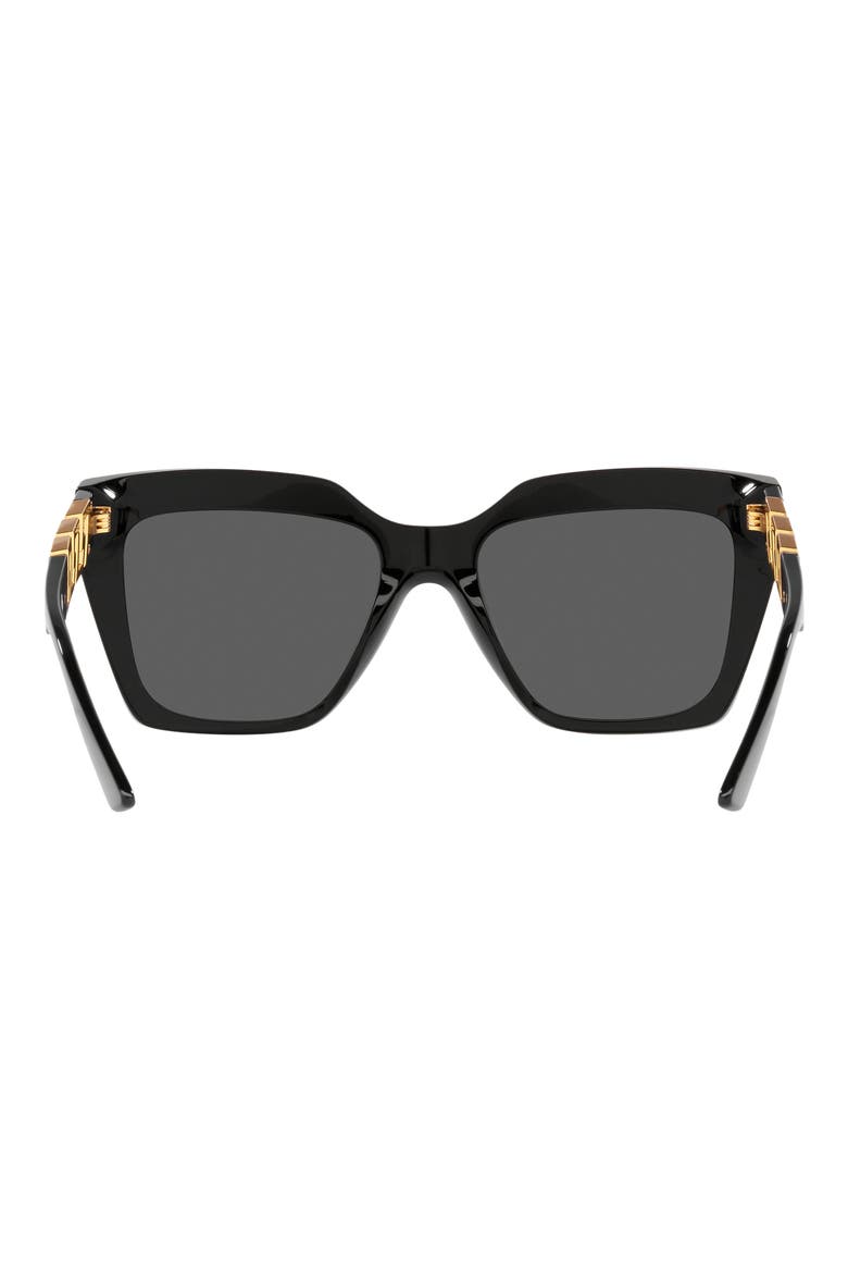 56mm Square Sunglasses, Alternate, color, BLACK