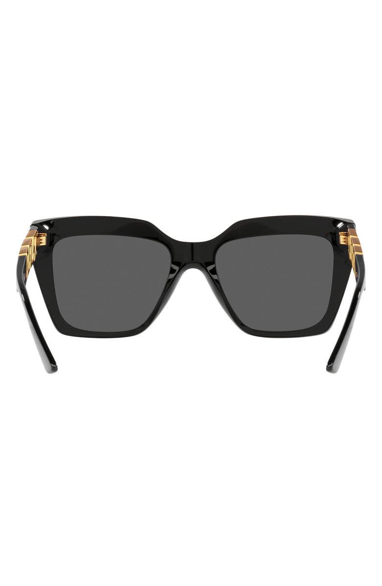 Versace 56mm Square Sunglasses, Alternate, color, Black