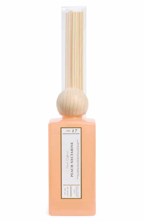 PORTOFINO CANDLES Peach Nectarine Milkglass Reed Diffuser