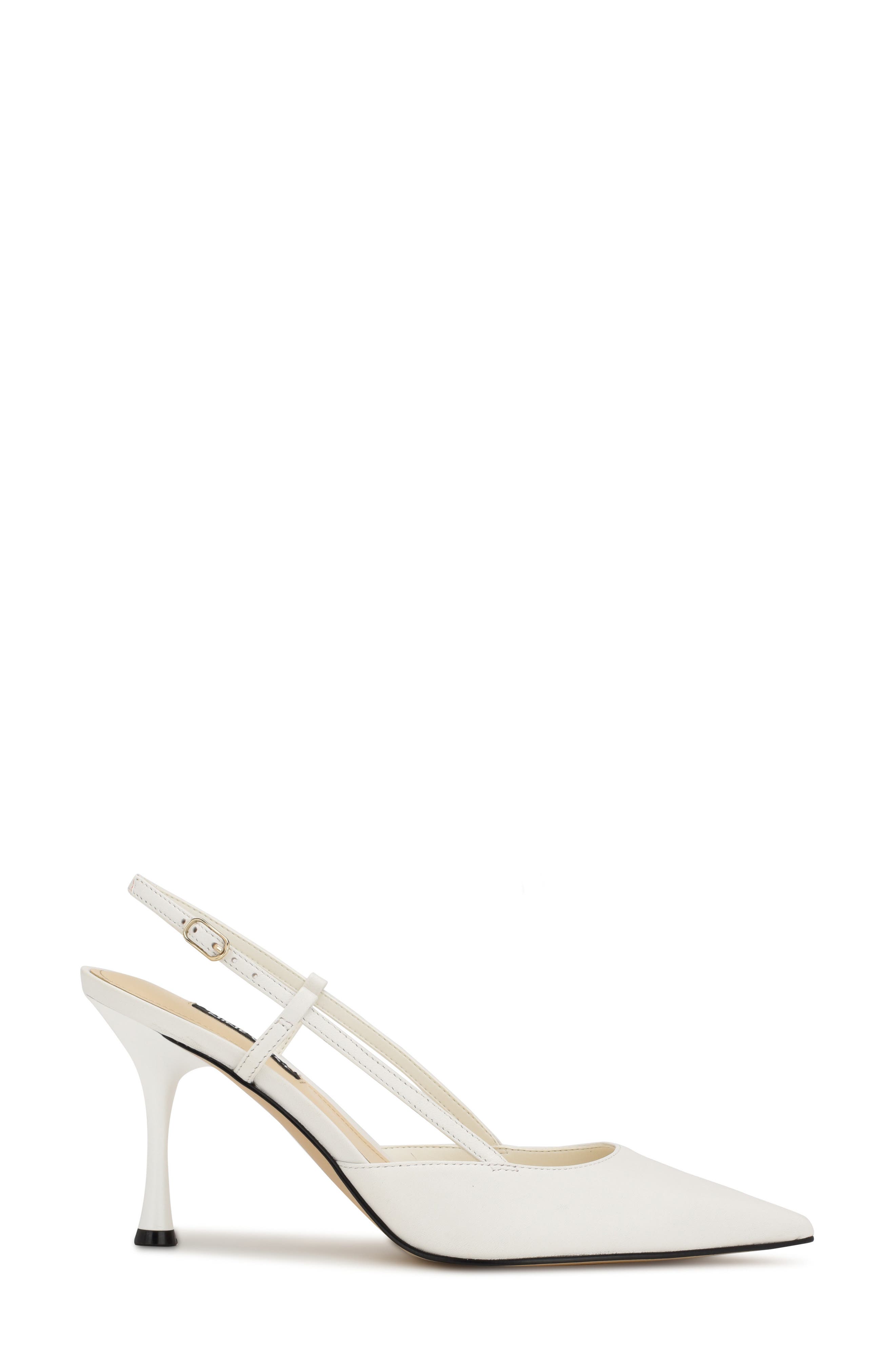 Nine West Peni Pointed Toe Pump, Alternate, color, White 140