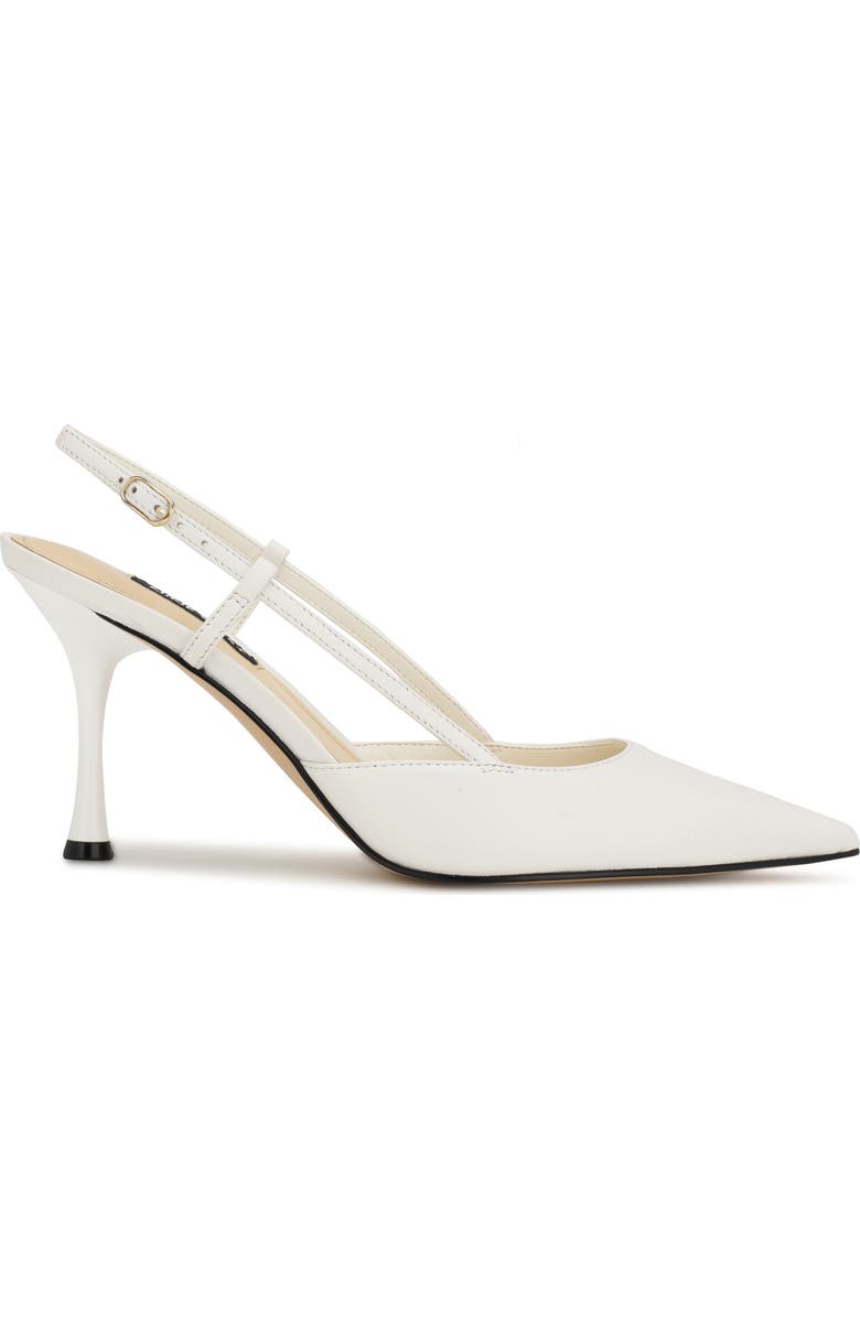 Nine West Peni Pointed Toe Pump, Alternate, color, White 140
