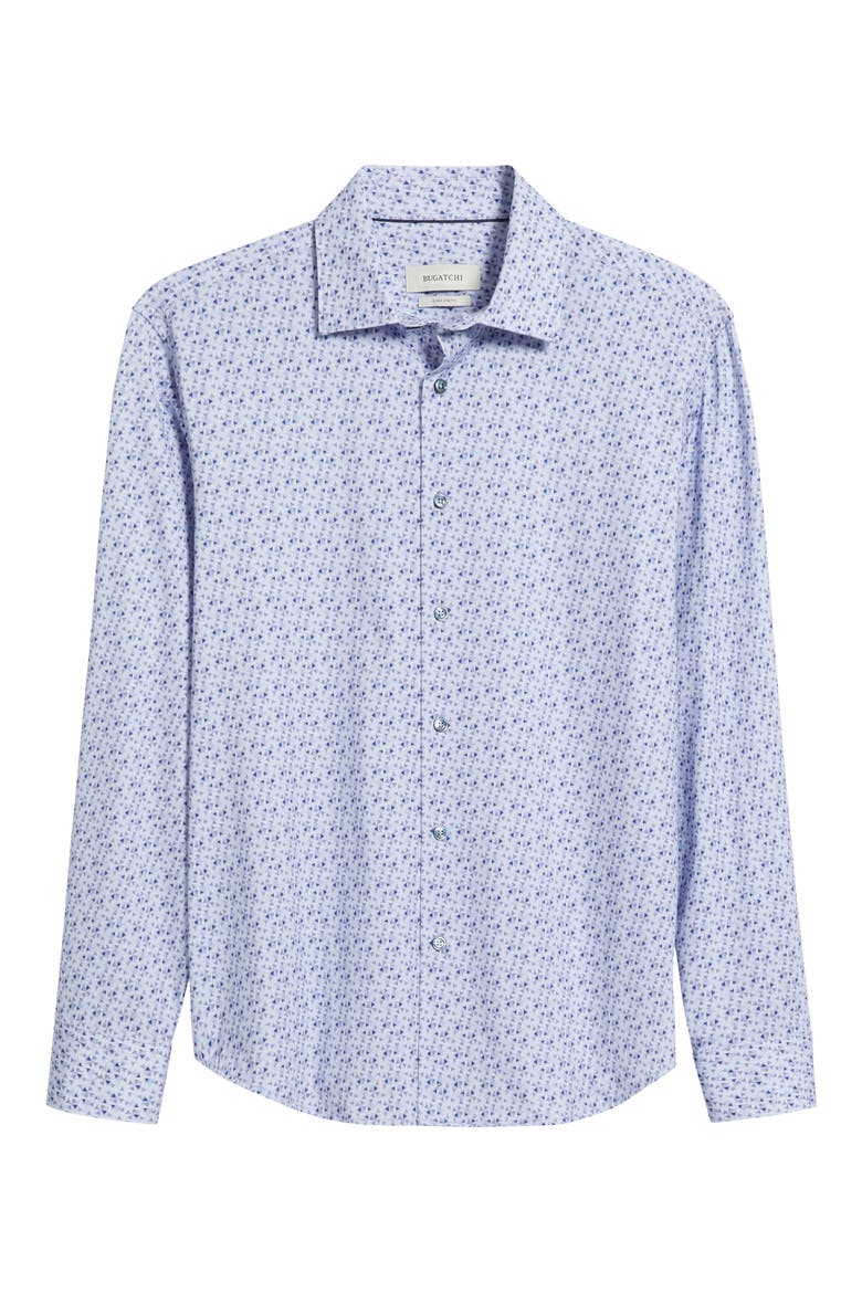 James OoohCotton® Geometric Print Button-Up Shirt, Alternate, color, LILAC