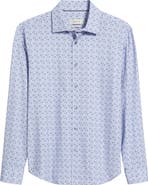 Bugatchi James OoohCotton® Geometric Print Button-Up Shirt