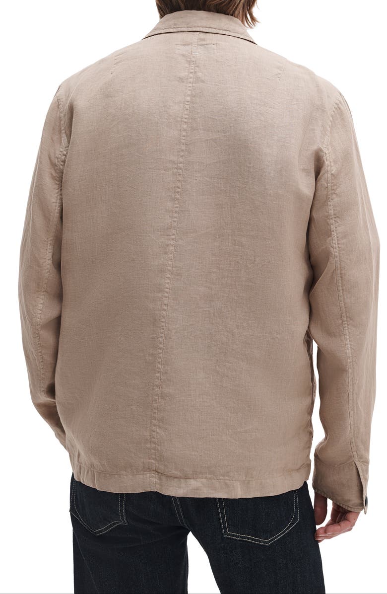 rag & bone Evan Linen Chore Jacket, Alternate, color, Wolf Grey