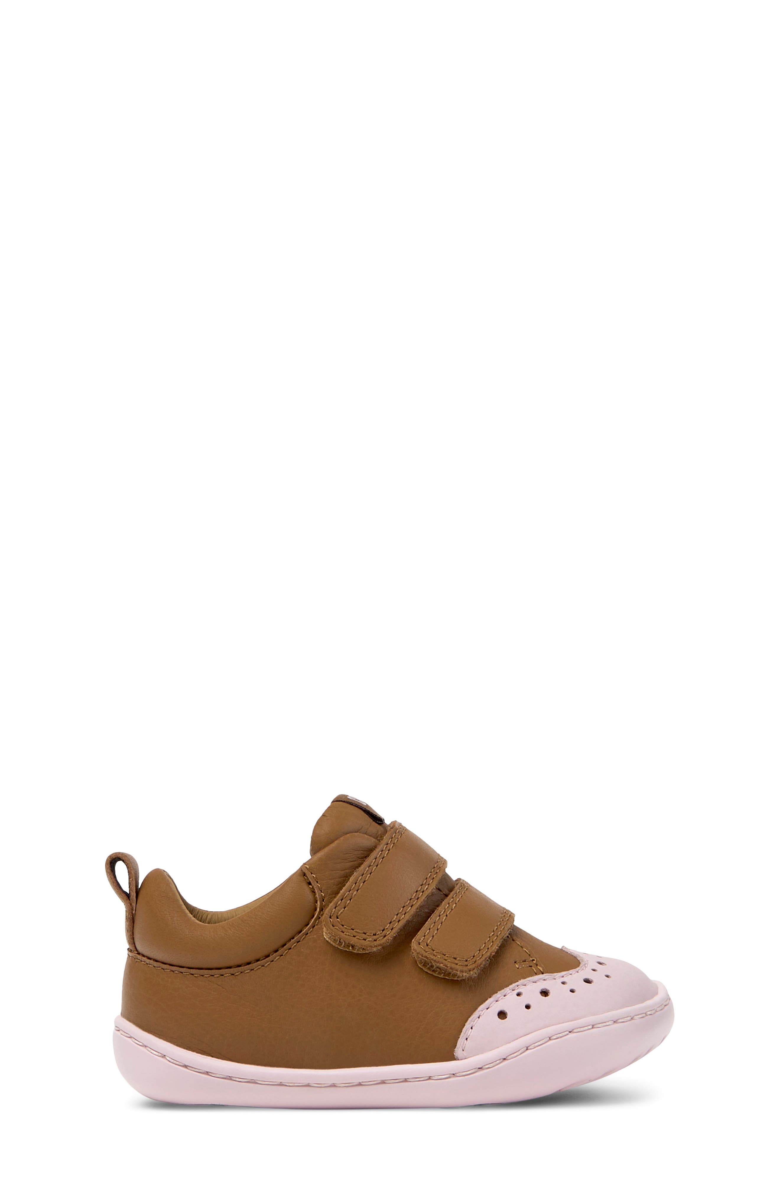 Kids' Peu Cami First Walker Sneaker, Alternate, color, MEDIUM BROWN