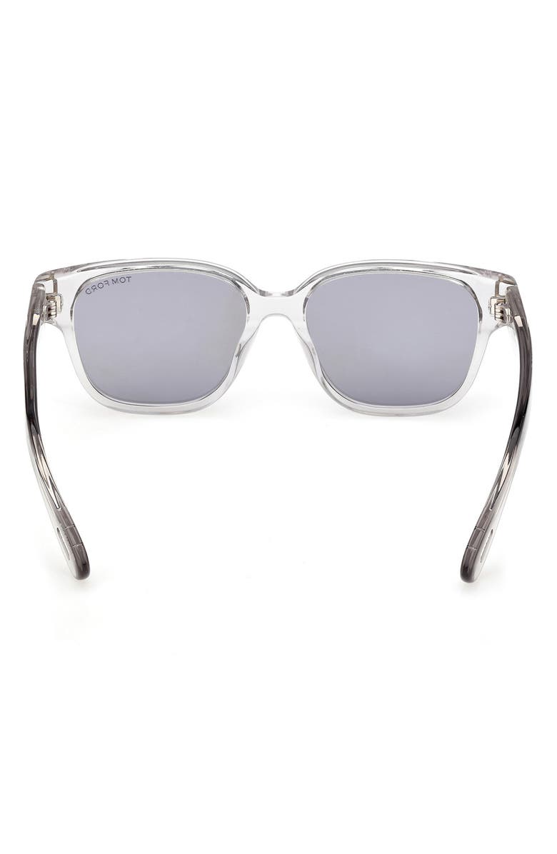 TOM FORD 54mm Square Sunglasses, Alternate, color, Grey / Other / Smoke