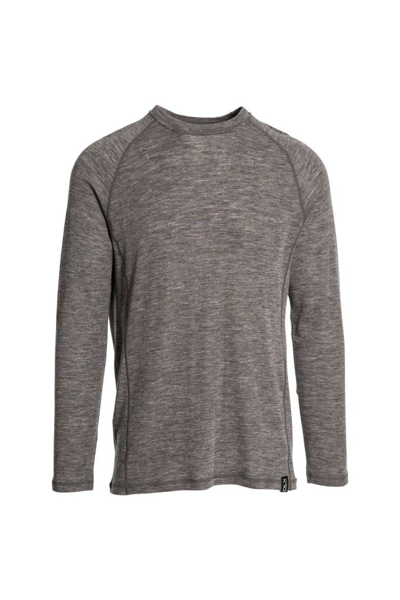 Wexler Merino Base Layer Top, Main, color, Dark Gray Marl