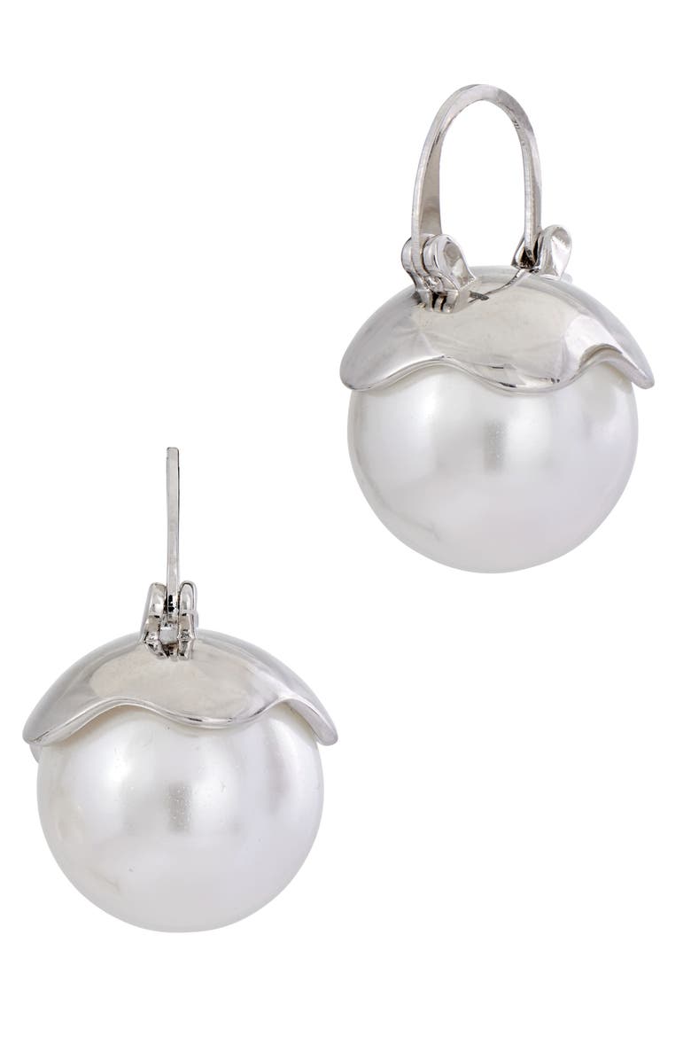 SAVVY CIE JEWELS Faux Pearl Drop Earrings, Main, color, 
