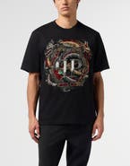 PHILIPP PLEIN Round Neck T-Shirt Dragon Men