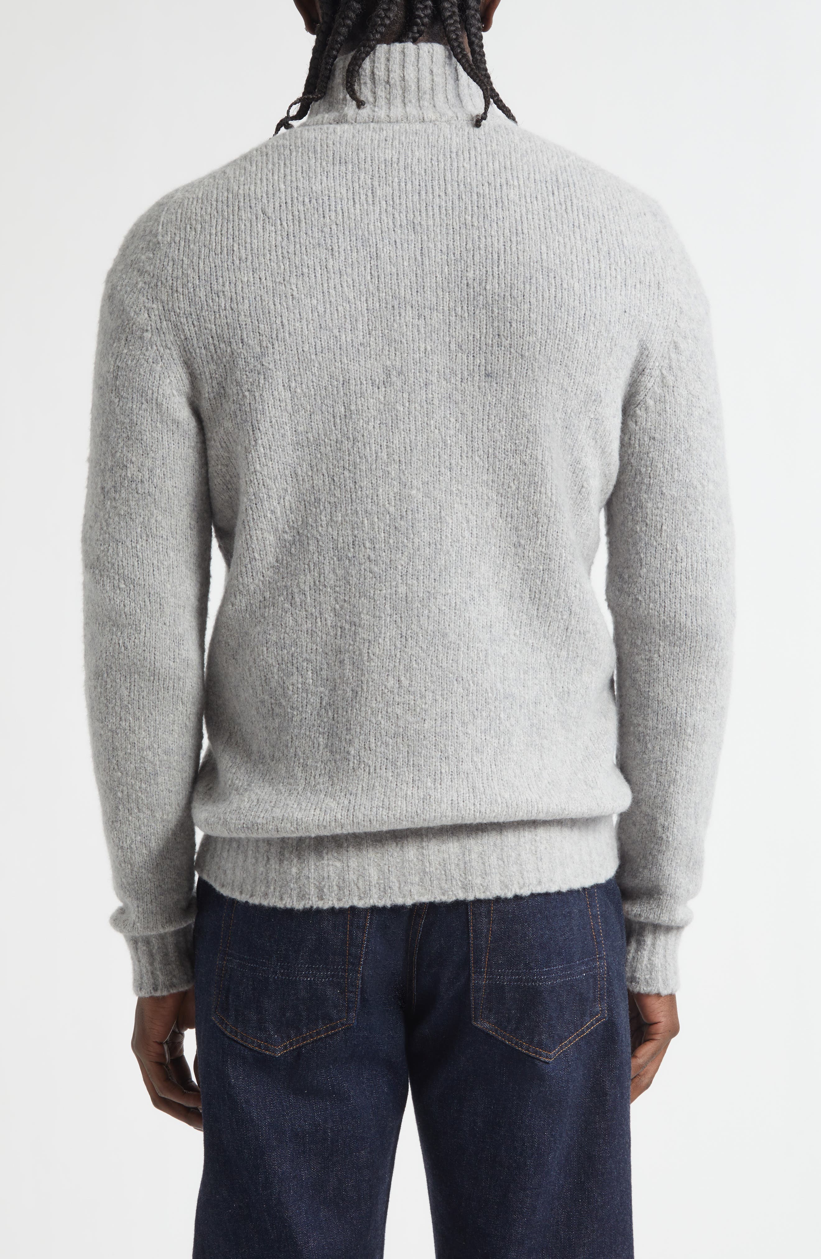 Full Zip Cashmere & Wool Blend Cardigan - image 2