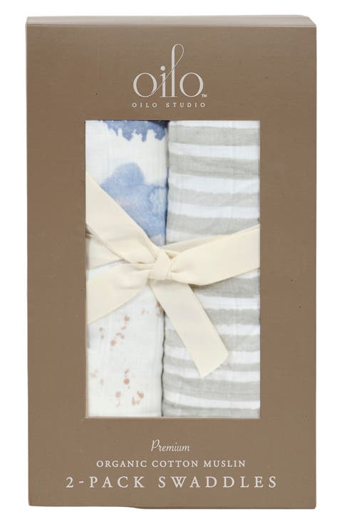 2-Pack Swaddle Blankets